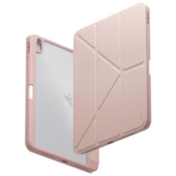 Husa 360 iPad 11 (2025) cu bumper UNIQ Moven, roz pudra