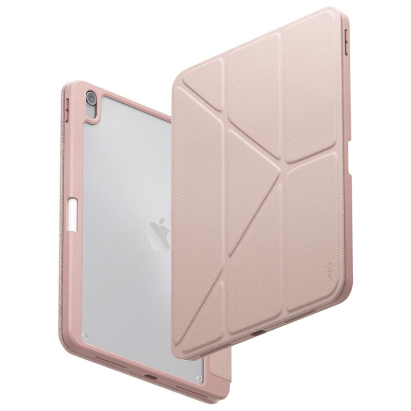 Husa 360 iPad 11 (2025) cu bumper UNIQ Moven, roz pudra