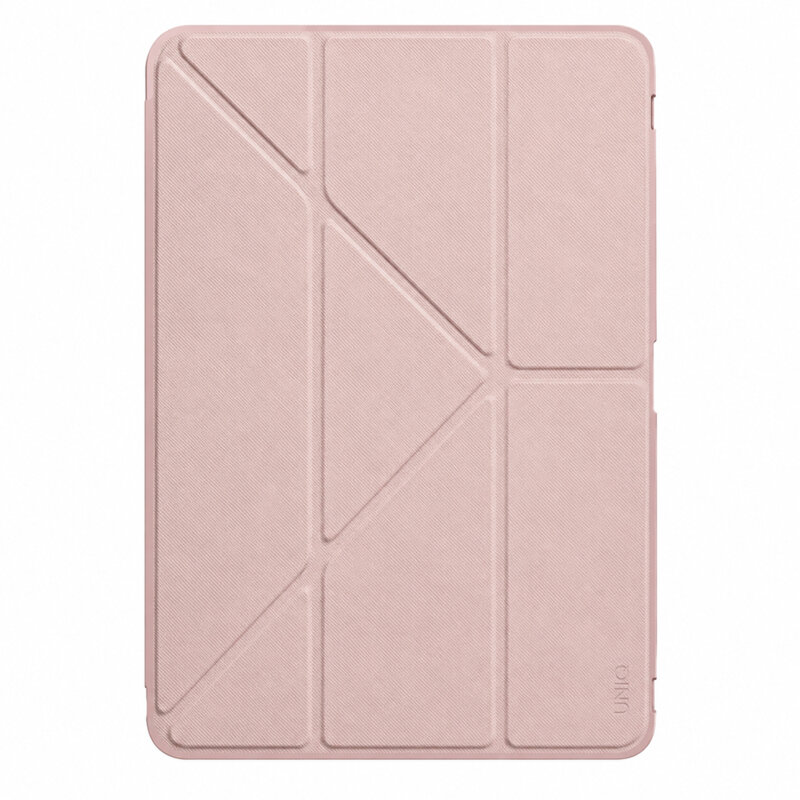 Husa 360 iPad 11 (2025) cu bumper UNIQ Moven, roz pudra