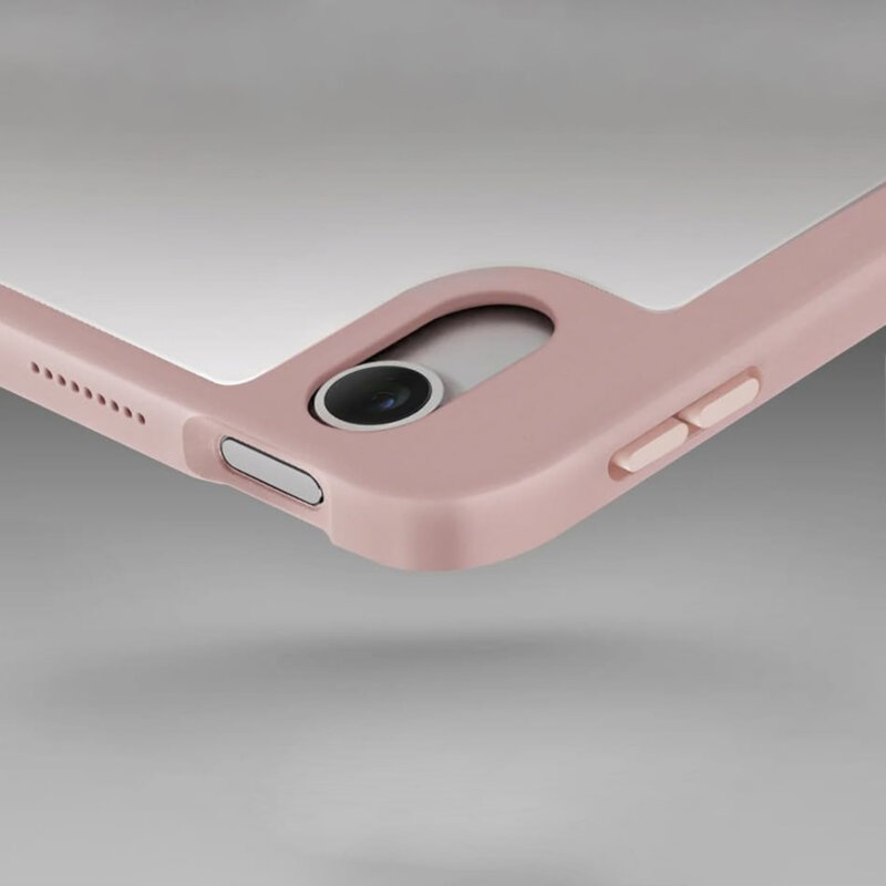 Husa 360 iPad 11 (2025) cu bumper UNIQ Moven, roz pudra