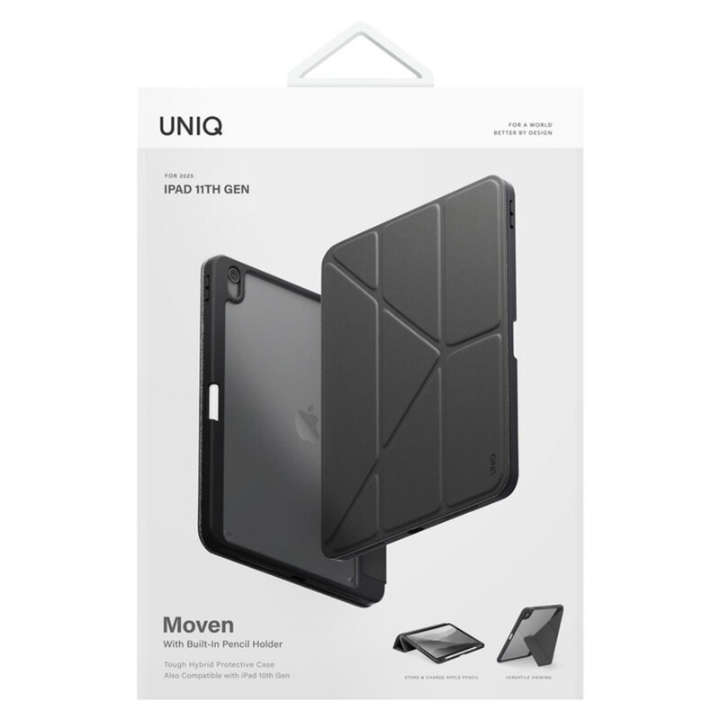 Husa iPad Air 11 (2024) UNIQ Moven, negru