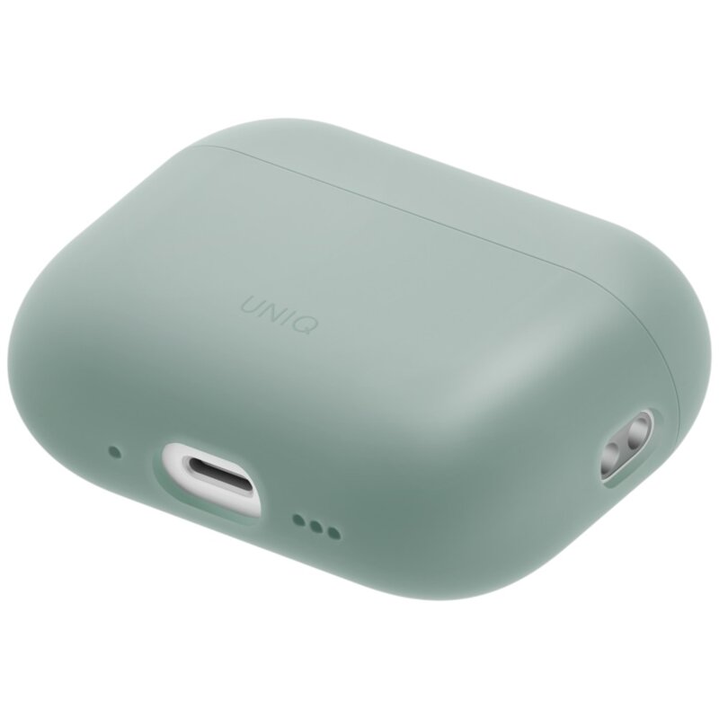 Husa AirPods Pro 3 UNIQ Lino Hybrid, verde menta