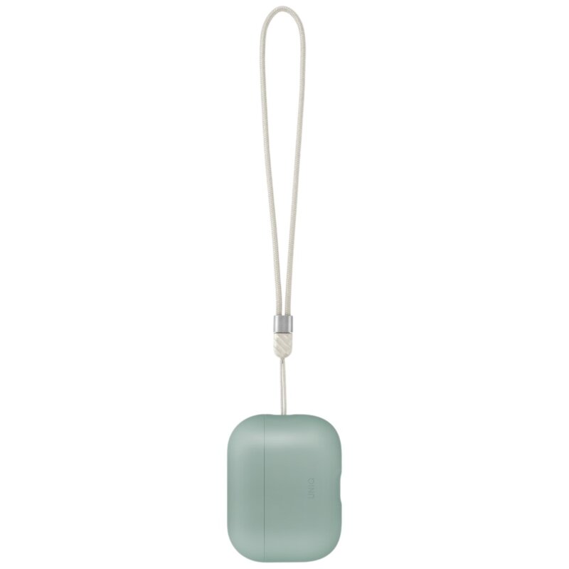 Husa AirPods Pro 3 UNIQ Lino Hybrid, verde menta