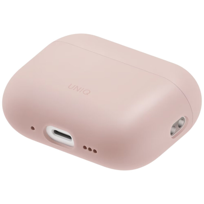 Husa AirPods Pro 3 UNIQ Lino Hybrid, roz pudra
