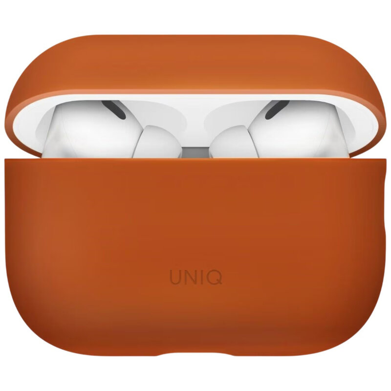 Husa AirPods Pro 3 UNIQ Lino Hybrid, oranj