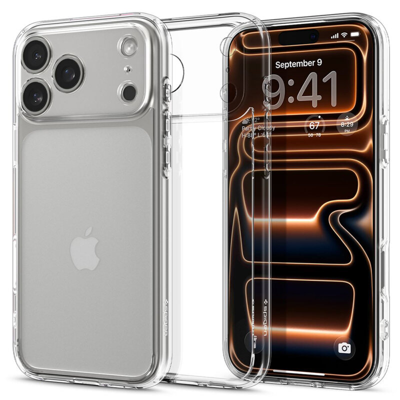 Husa iPhone 17 Pro Max Spigen Ultra Hybrid, transparenta