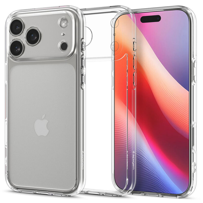 Husa iPhone 17 Pro Spigen Ultra Hybrid, transparenta