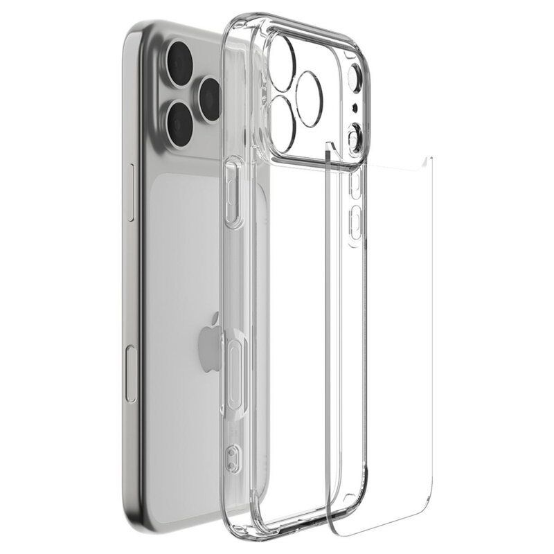 Husa iPhone 17 Pro Spigen Ultra Hybrid, transparenta