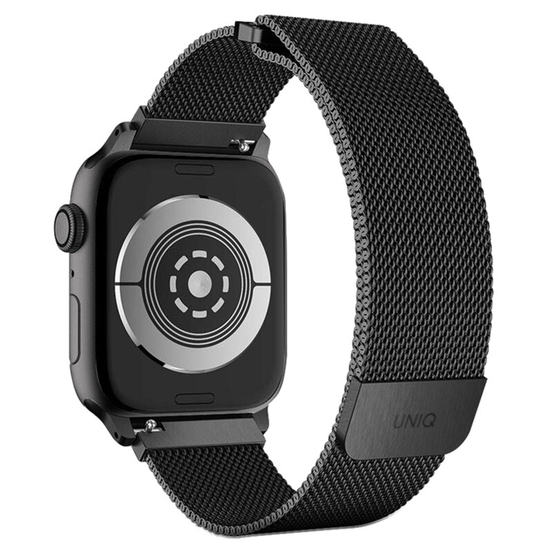 Curea Apple Watch SE 2 40mm din otel inoxidabil UNIQ Dante, gri