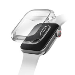 Carcasa Apple Watch 11 42mm cu protectie ecran UNIQ Garde, clear