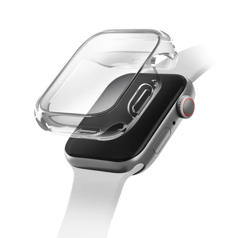 Carcasa Apple Watch 11 42mm cu protectie ecran UNIQ Garde, clear