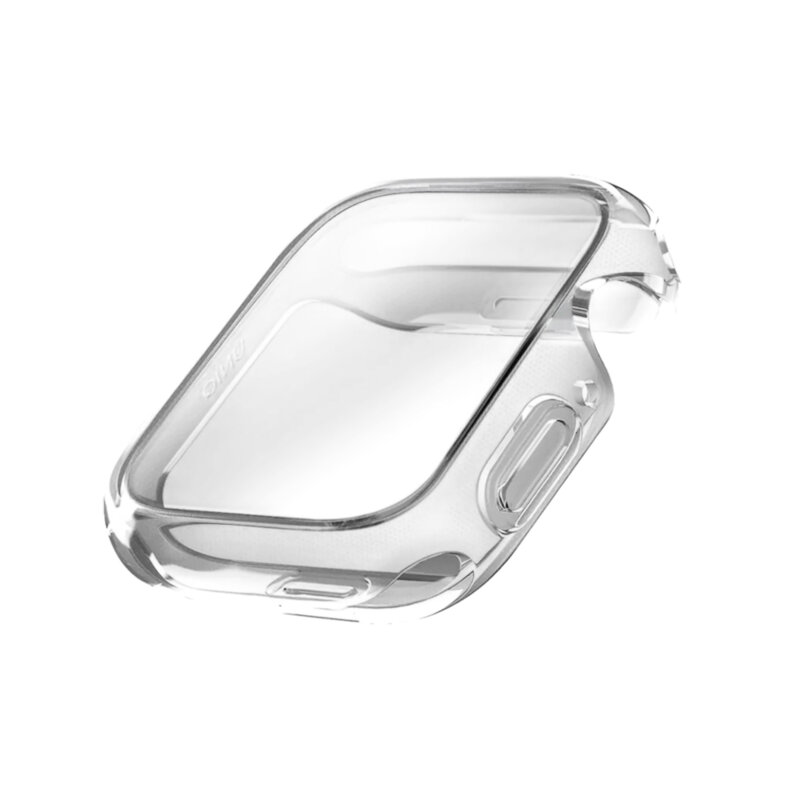 Carcasa Apple Watch 11 42mm cu protectie ecran UNIQ Garde, clear