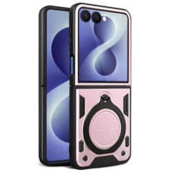 Husa Samsung Galaxy Z Flip8 Techsuit CamGuard Pro, roz auriu