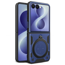 Husa Samsung Galaxy Z Flip8 Techsuit CamGuard Pro, albastru