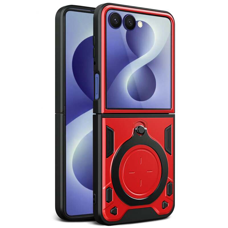 Husa Samsung Galaxy Z Flip8 Techsuit CamGuard Pro, rosu
