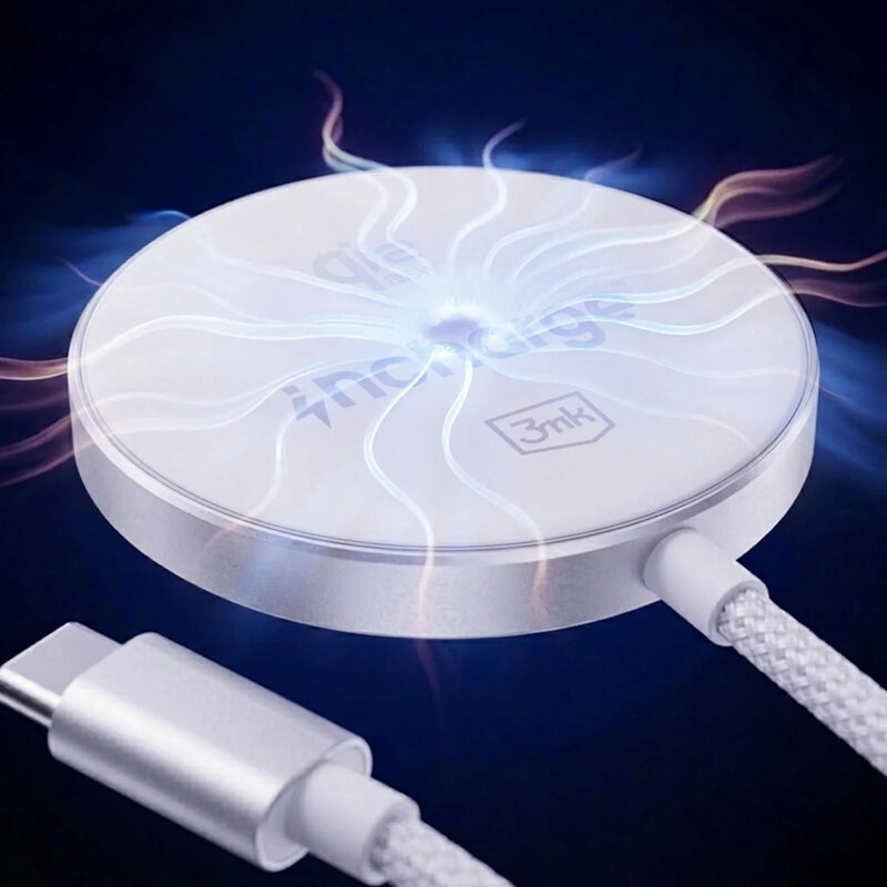Incarcator wireless 25W, Qi2.2, 3mk incharge® Align, alb
