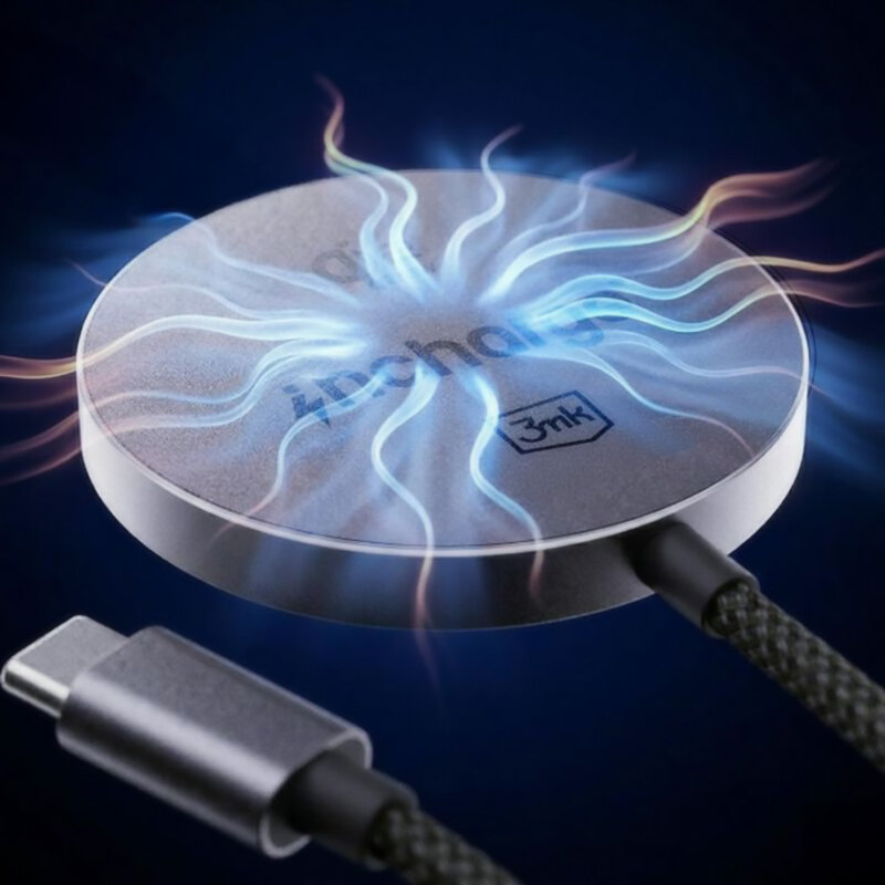 Incarcator wireless 25W, Qi2.2, 3mk incharge® Align, negru