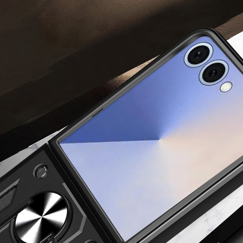 Husa Samsung Galaxy Z Flip8 protectie camera Techsuit CamShield Series, auriu