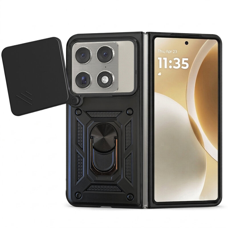 Husa Motorola Razr Fold protectie camera Techsuit CamShield Series, negru