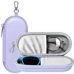 Etui pentru ochelari de vedere din piele Techsuit ETJ3, lavanda