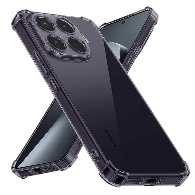 Husa Xiaomi 17T Pro Techsuit Shockproof Clear Silicone, fumuriu
