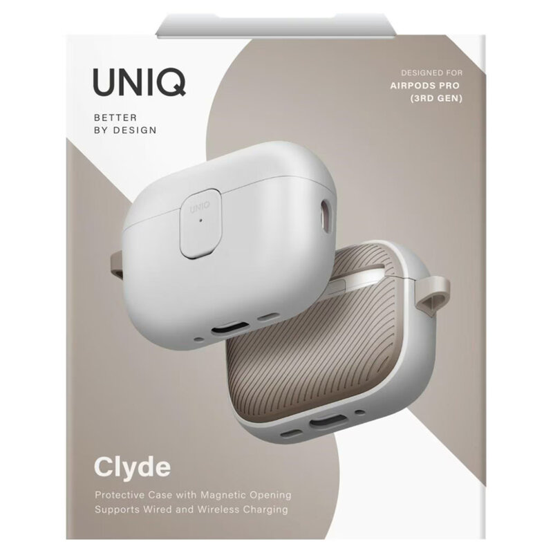 Husa AirPods Pro 3 UNIQ Clyde Series, bej