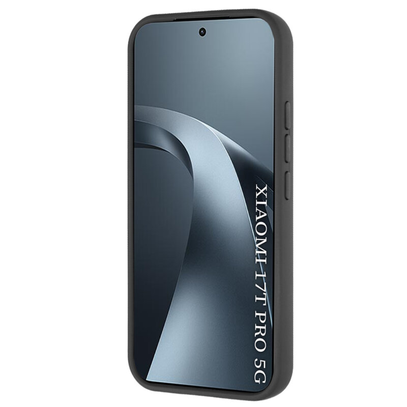 Husa Xiaomi 17T Pro Techsuit Glinth cu inel suport stand magnetic, negru
