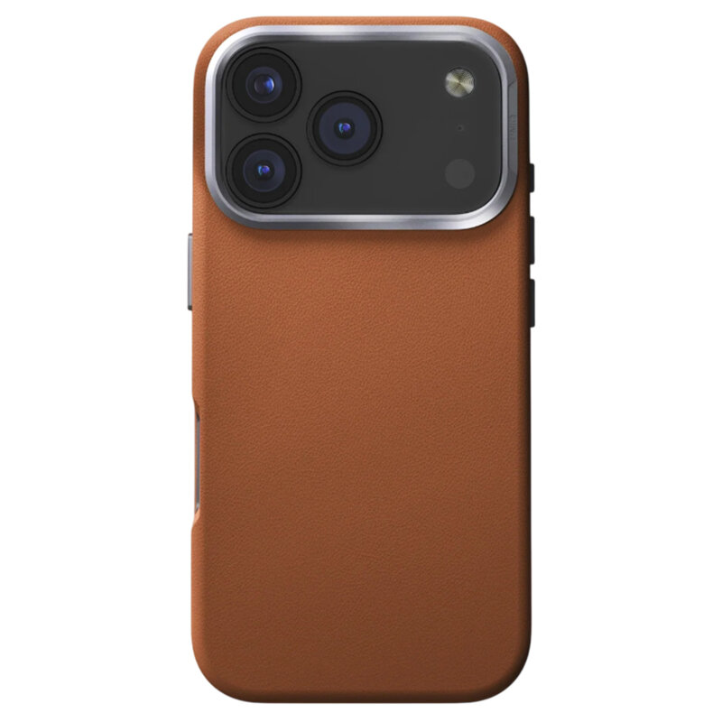 Husa iPhone 17 Pro Max UNIQ Lyden Leatherette MagClick, maro