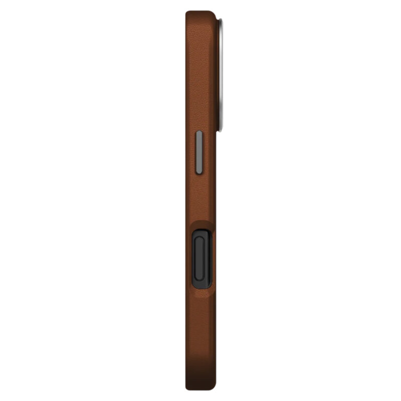 Husa iPhone 17 Pro Max UNIQ Lyden Leatherette MagClick, maro