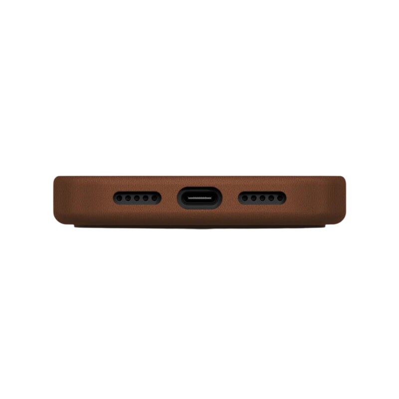 Husa iPhone 17 Pro Max UNIQ Lyden Leatherette MagClick, maro