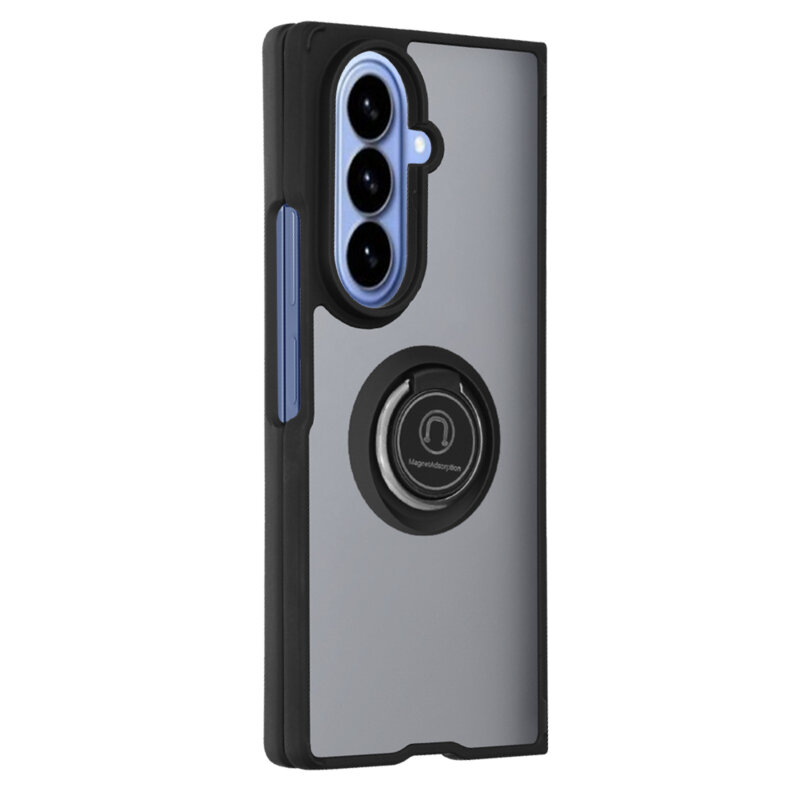 Husa Samsung Galaxy Z Fold8 Ultra Techsuit Glinth cu inel suport stand magnetic, negru