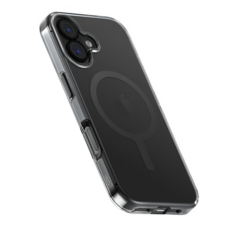 Husa iPhone 17 UNIQ Clario MagClick™ Eco-Friendly Case, negru