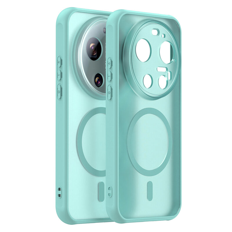 Husa Xiaomi 17 Ultra Techsuit HaloFrost II MagSafe, verde menta