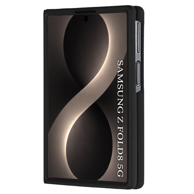 Husa Samsung Galaxy Z Fold8 Techsuit Glinth cu inel suport stand magnetic, negru
