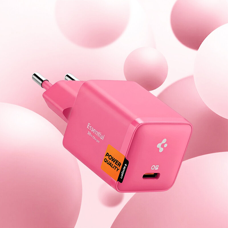 Incarcator priza Quick Charge Type-C, PD30W Spigen, roz, EE301EU