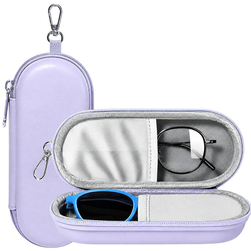 Etui pentru ochelari de vedere din piele Techsuit ETJ3, lavanda