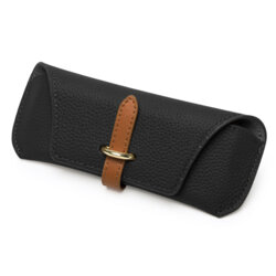 Etui pentru ochelari de vedere din piele Techsuit ETL3, negru