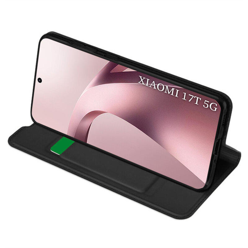 Husa Xiaomi 17T Techsuit Magskin Book, negru