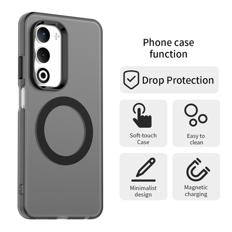 Husa Oppo A5m 4G Techsuit CandyCase MagSafe, negru