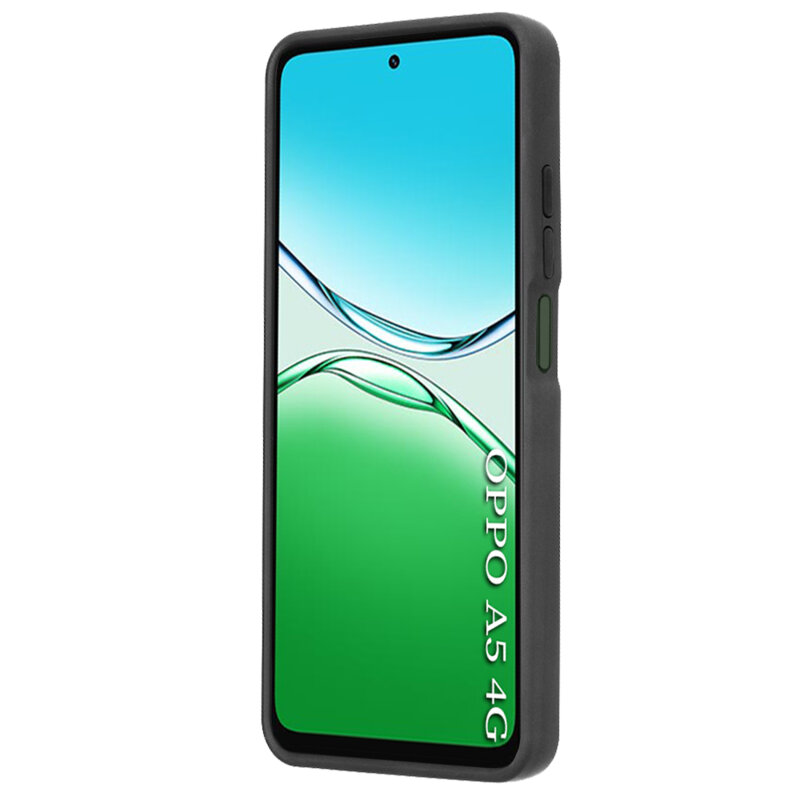 Husa Oppo A5m 4G Techsuit Glinth cu inel suport stand magnetic, negru