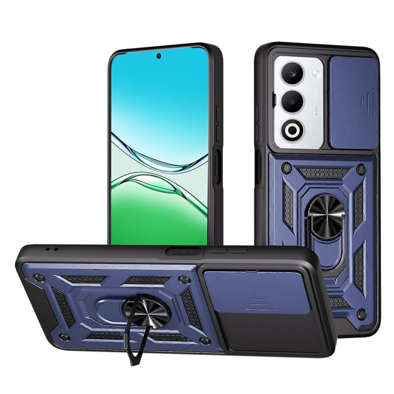 Husa Oppo A5m 4G protectie camera Techsuit CamShield Series, albastru