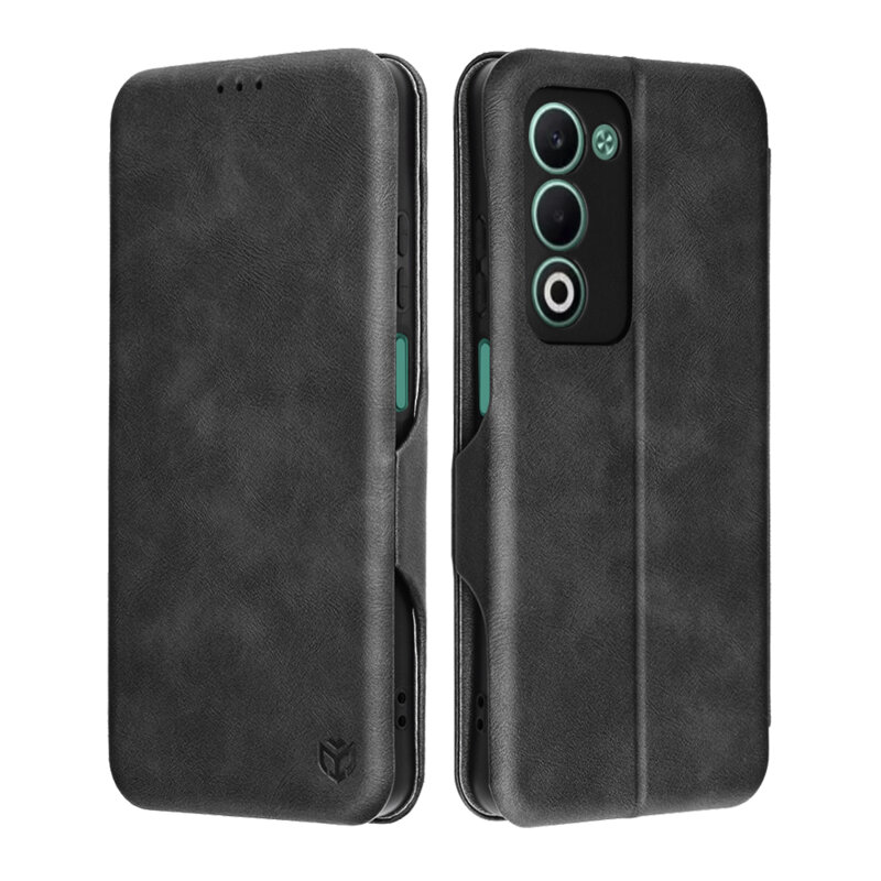 Husa 360° Oppo A5m 4G Techsuit Safe Wallet Plus, negru