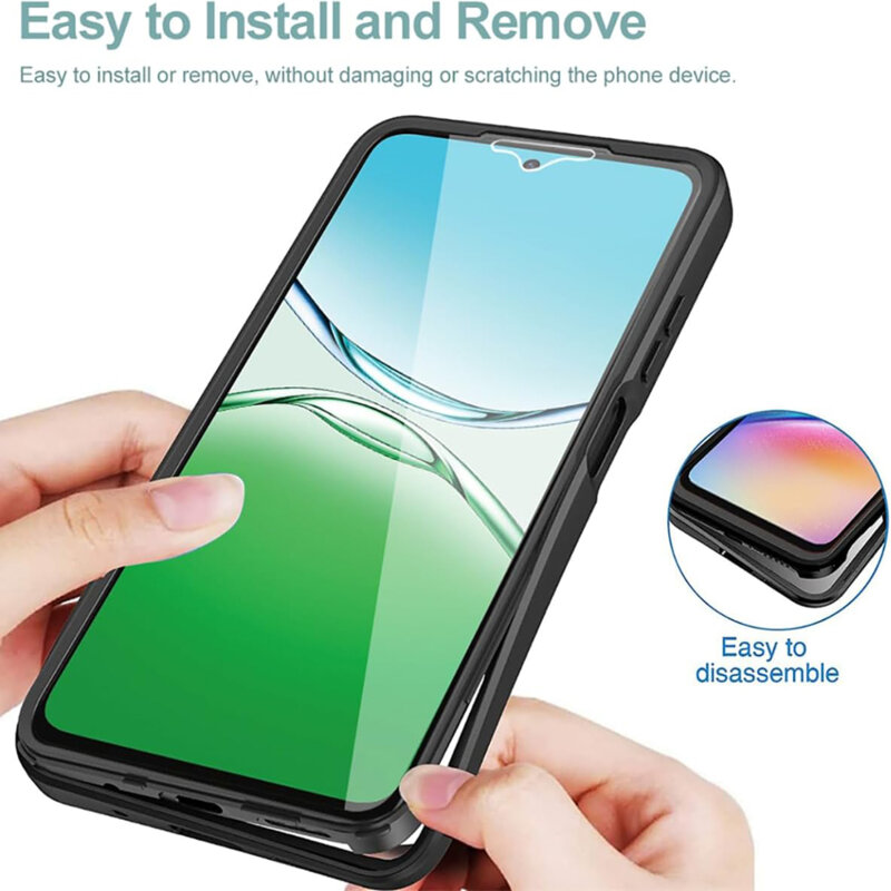 Husa 360° Oppo A5m 4G Techsuit ColorVerse, negru