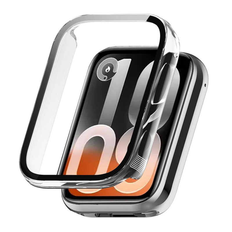 [Pachet 360°] Husa + folie Xiaomi Smart Band 10 Pro Techsuit Defense, transparenta