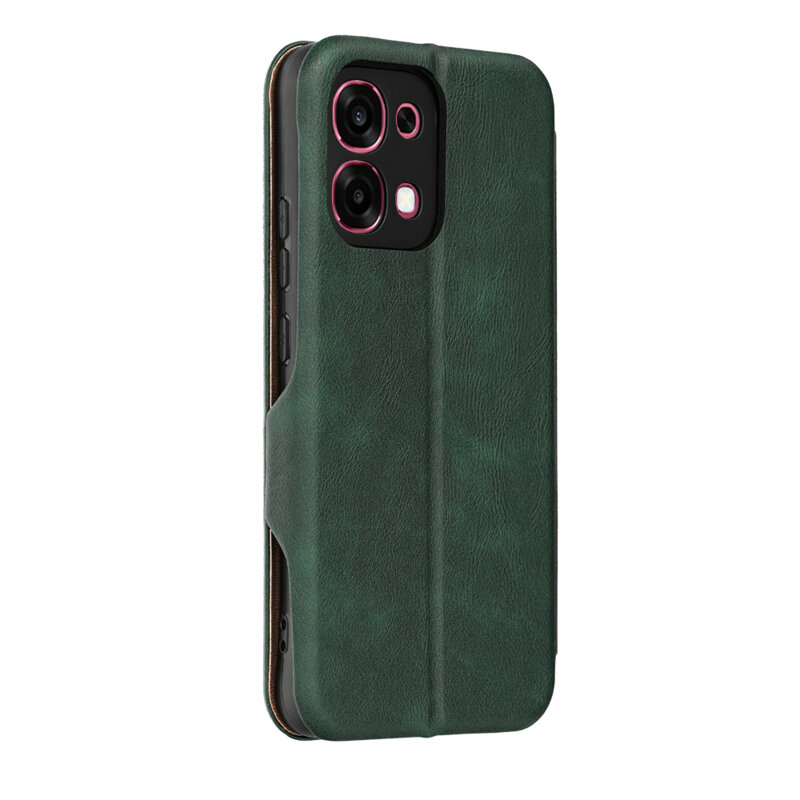 Husa 360° Oppo A6 Pro 4G Techsuit Safe Wallet Plus, verde
