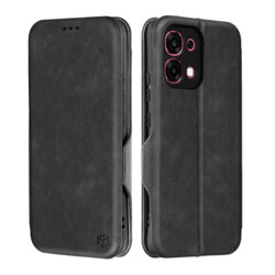 Husa 360° Oppo A6 Pro 4G Techsuit Safe Wallet Plus, negru