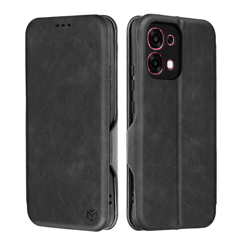 Husa 360° Oppo A6 Pro 4G Techsuit Safe Wallet Plus, negru