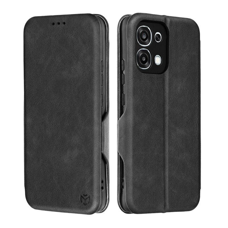Husa 360° Oppo A6 Pro 5G Techsuit Safe Wallet Plus, negru
