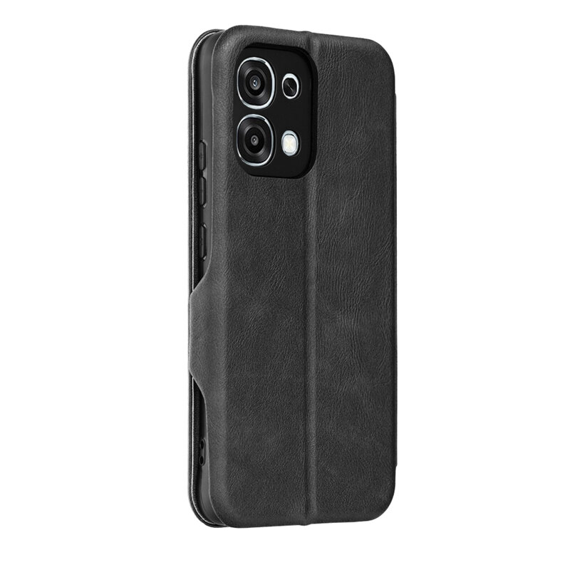 Husa 360° Oppo A6 Pro 5G Techsuit Safe Wallet Plus, negru