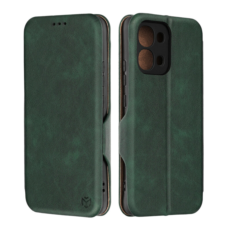 Husa 360° Oppo A6 Pro 5G Techsuit Safe Wallet Plus, verde